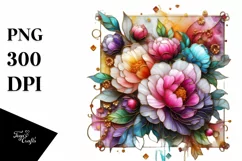 Watercolor Luxury Flower Splash Clipart Product Image 3