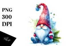 Washed Vibrant Winter Gnome, Transparent PNG Product Image 3