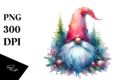 Washed Vibrant Winter Gnome, Transparent PNG Product Image 1