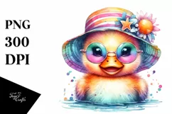 Colorful Baby Duck with Crazy Eyes | Clipart Product Image 3