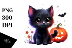 Simple Halloween Black Cat Product Image 1