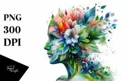 Vibrant Made of Flowers, Abstract PNG Product Image 1