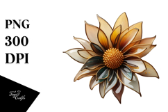 Glossy Sunflower PNG Product Image 1