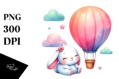 Smiling Cute Baby Bunny PNG Product Image 1