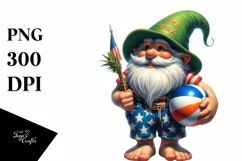 Colorful Gnome Beach Wear | Sublimation | Clipart Product Image 1