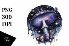 Detailed Glossy Mystical Mushroom PNG Product Image 3