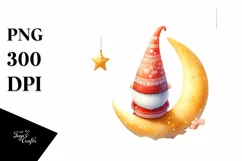 Vibrant Christmas Gnomes Viewed from Behind PNG Product Image 3