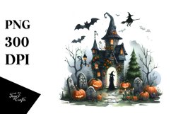 Simple Halloween Witch&#039;s Lair | Sublimation | Clipart Product Image 1