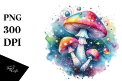 Colorful Astral Mushroom Splash | Stain | Clipart Product Image 3