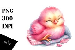 Smiling Cute Baby Chicken PNG Product Image 1