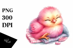 Smiling Cute Baby Chicken PNG Product Image 1