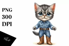 Baby Cat es Caricature | Clipart Product Image 1