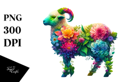 Vibrant Watercolor Lamb, 20 oz Tumbler PNG Product Image 1