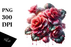 Glossy Shiny Begonia with Marble Splash | Sublimation | Product Image 3