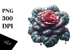 Glossy Shiny Begonia with Marble Splash | Sublimation | Product Image 3