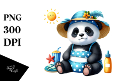 Whimsical Watercolor Baby Panda PNG Product Image 1