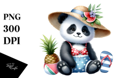 Whimsical Watercolor Baby Panda PNG Product Image 1