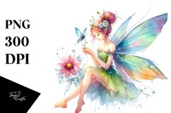 Fairy Watercolor Sublimation Clipart Product Image 3