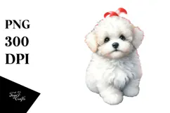 Cute Miniature Schnauzer with Christmas Gifts, Transparent Product Image 1