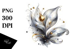 Shiny Snowdrop with Golden Insertions | Sublimation | Product Image 3