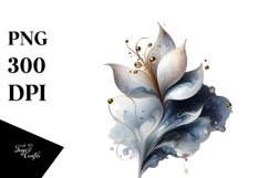 Shiny Snowdrop with Golden Insertions | Sublimation | Product Image 1