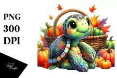 Colorful Artistic Baby Turtle Quirky | Sublimation | Clipart Product Image 1