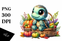 Colorful Artistic Baby Turtle Quirky | Sublimation | Clipart Product Image 3