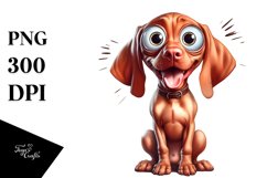 Crazy Watercolor Vizsla | Sublimation | Clipart Product Image 3