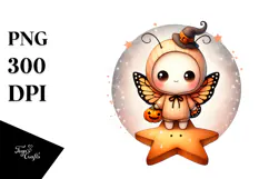 Cute Baby Butterfly Halloween PNG Product Image 1