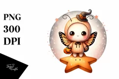 Cute Baby Butterfly Halloween PNG Product Image 3