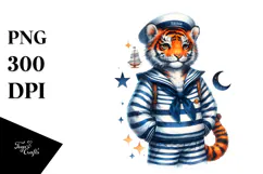 Vibrant Sailor Suit Baby Macaw Clipart Product Image 1