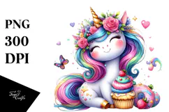 Vibrant Unicorn, Transparent PNG Product Image 1