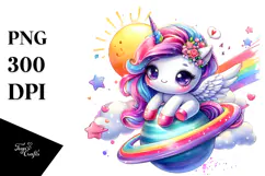 Vibrant Unicorn, Transparent PNG Product Image 1