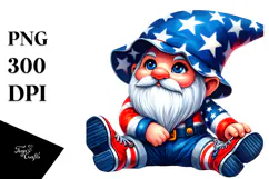 Vibrant Gnome with Retro Haircut PNG Product Image 1