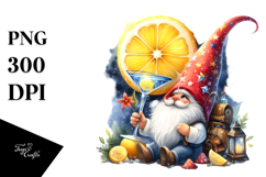 Whimsical Gnome Drinking Cocktail PNG Product Image 1