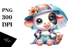 Cute Baby Cow PNG Product Image 1
