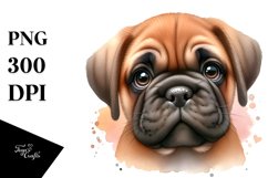 Baby Bullmastiff Caricature | Sublimation Clipart Product Image 1