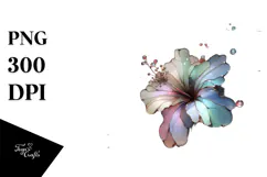Shiny Hibiscus Made of , Transparent PNG Product Image 1