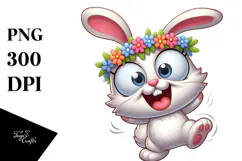 Funny Dancing Cross-Eyed Bunny PNG Product Image 1