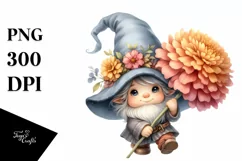 Baby GNOME with Big Hat, Marigold PNG Product Image 1