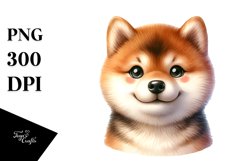 Cute Baby Shiba Inu Watercolor Product Image 3