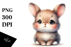 Adorable Baby Rabbit, Transparent PNG Product Image 1