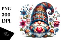 Valentines Gnome, Detailed PNG Product Image 1