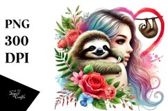 Adorned Sloth, Heart PNG Product Image 1
