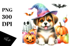 Cute Baby Dog Halloween Clipart Product Image 1