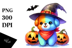 Cute Baby Dog Halloween Clipart Product Image 1