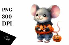 Cute Baby Mouse for Halloween | Sublimation | Clipart Product Image 3