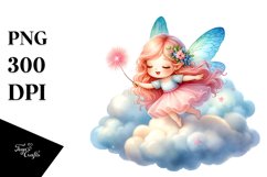 Colorful Bouncing Fairy | Sublimation | Clipart Product Image 1