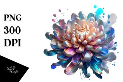 Chrysanthemum | Watercolor | Shiny Product Image 3