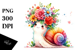 Cute Snail Flower Crown, 20 oz Tumbler Product Image 1